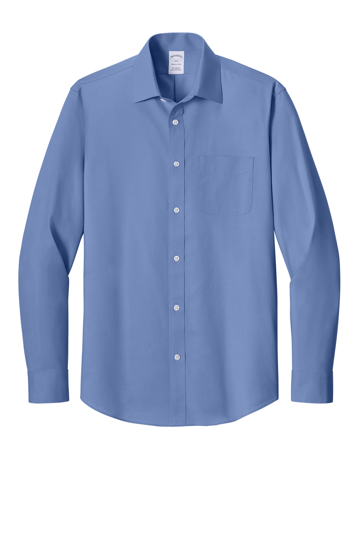 Brooks Brothers® Wrinkle-Free Stretch Pinpoint Spread Collar Shirt