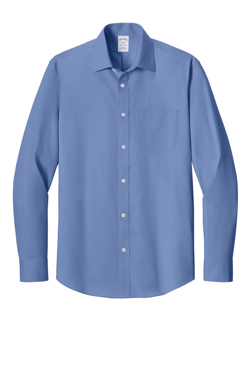Brooks Brothers® Wrinkle-Free Stretch Pinpoint Spread Collar Shirt